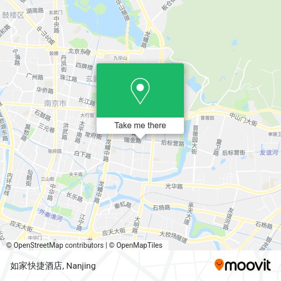 如家快捷酒店 map
