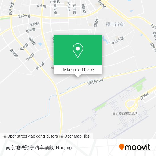 南京地铁翔宇路车辆段 map