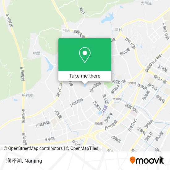 润泽湖 map
