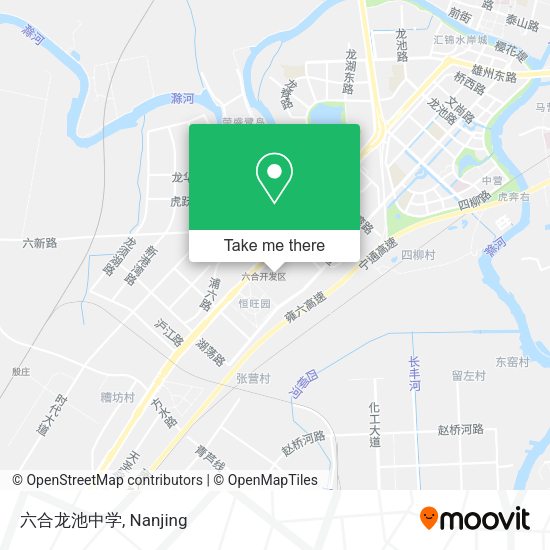 六合龙池中学 map
