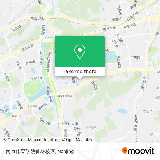 南京体育学院仙林校区 map