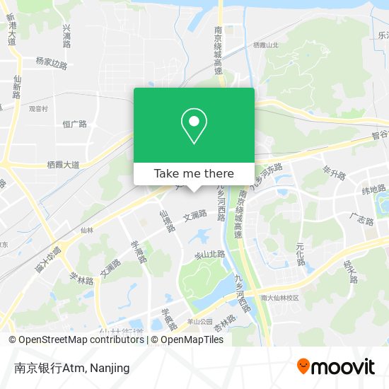 南京银行Atm map