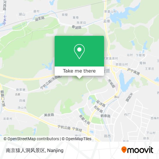 南京猿人洞风景区 map