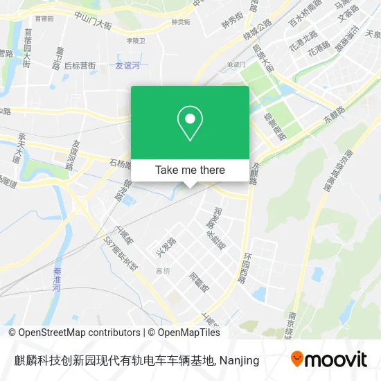 麒麟科技创新园现代有轨电车车辆基地 map