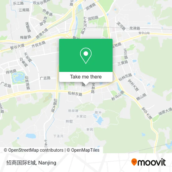 招商国际E城 map