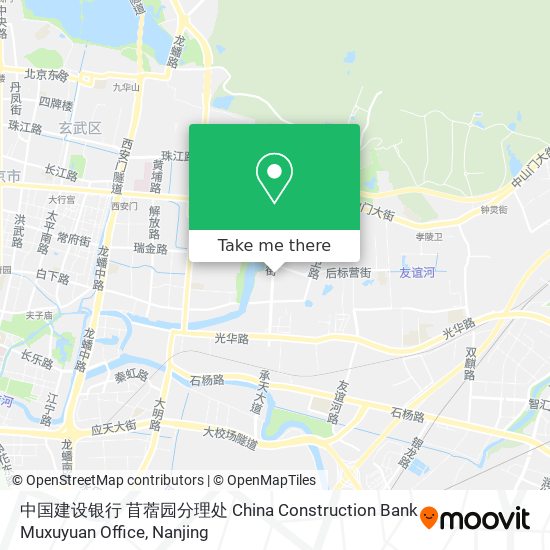 中国建设银行 苜蓿园分理处 China Construction Bank Muxuyuan Office map