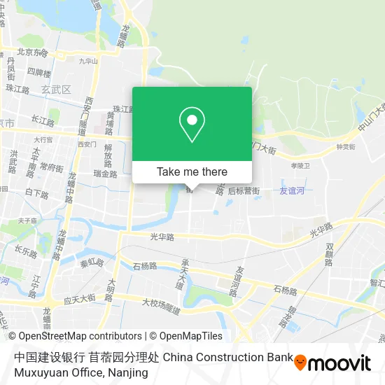 中国建设银行 苜蓿园分理处 China Construction Bank Muxuyuan Office map