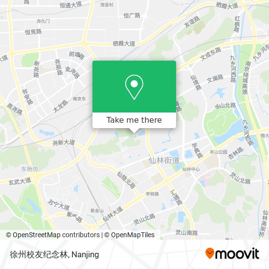 徐州校友纪念林 map