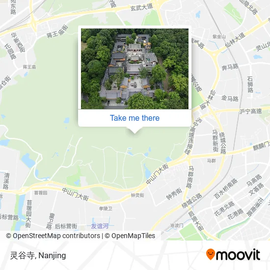 灵谷寺 map