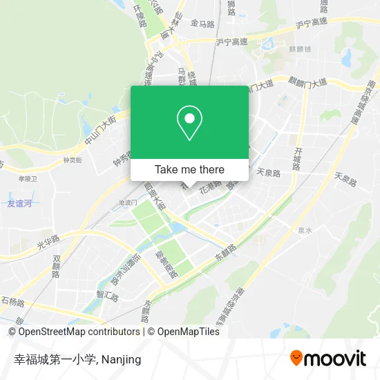 幸福城第一小学 map