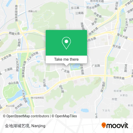 金地湖城艺境 map