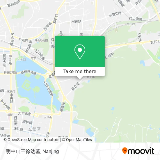 明中山王徐达墓 map