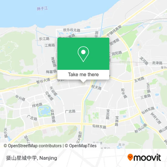 摄山星城中学 map