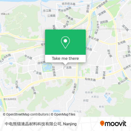 中电熊猫液晶材料科技有限公司 map