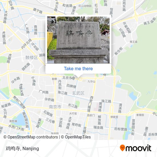 鸡鸣寺 map