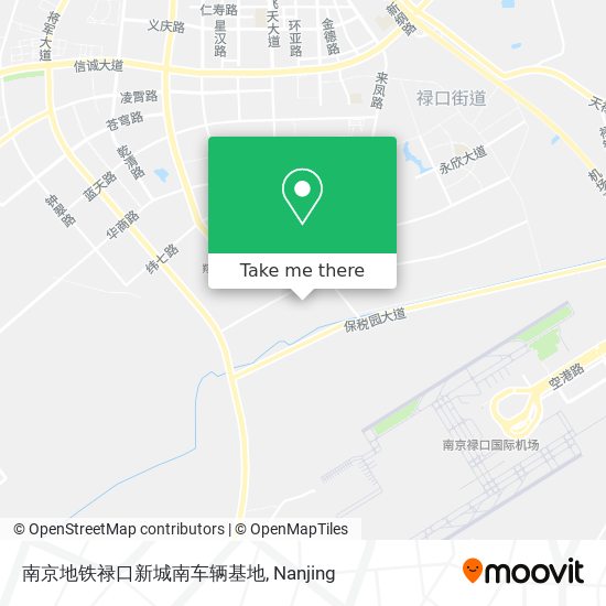 南京地铁禄口新城南车辆基地 map