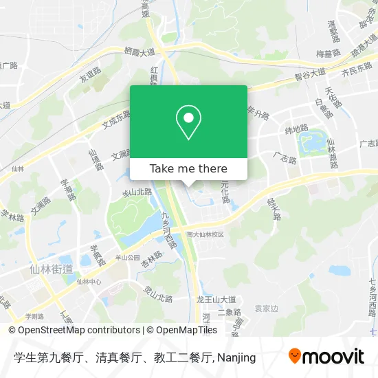 学生第九餐厅、清真餐厅、教工二餐厅 map