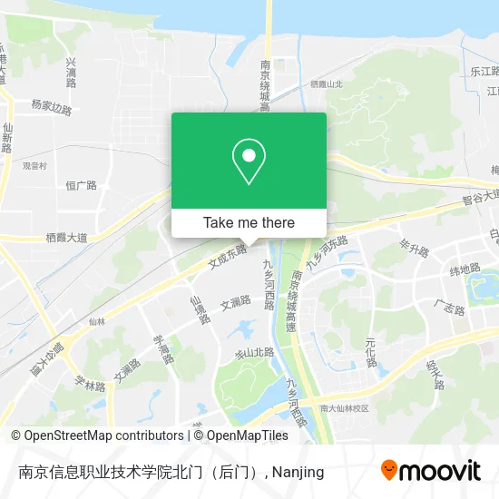 南京信息职业技术学院北门（后门） map