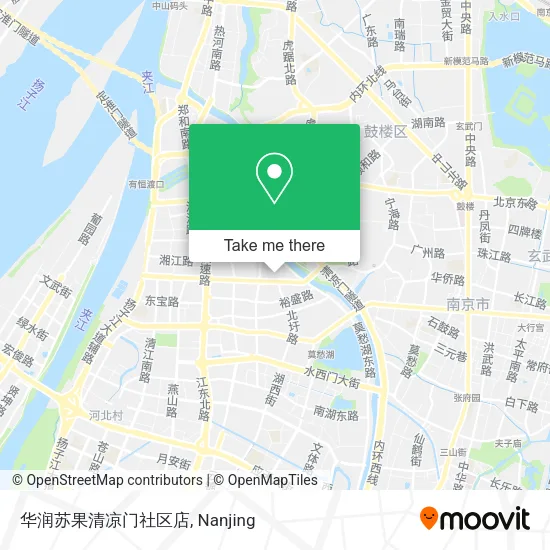 华润苏果清凉门社区店 map