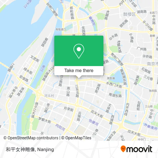 和平女神雕像 map
