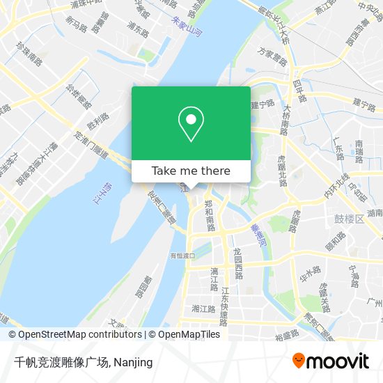 千帆竞渡雕像广场 map