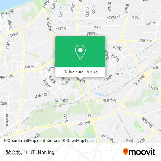 紫金北郡山庄 map