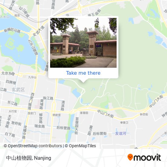 中山植物园 map