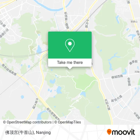 佛顶宫(牛首山) map