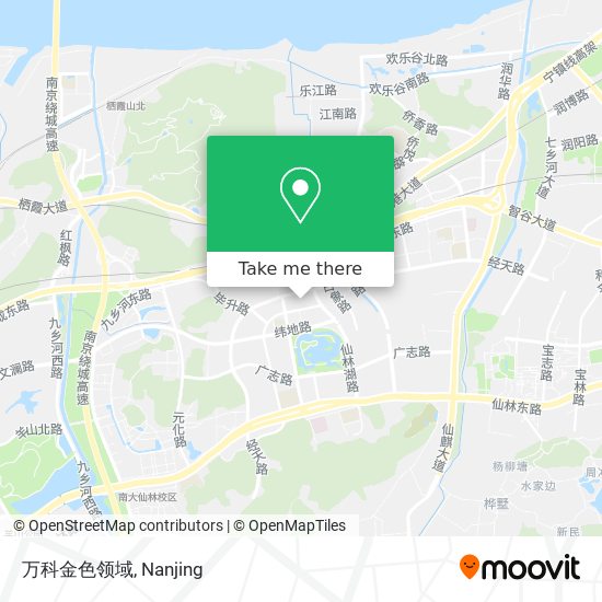 万科金色领域 map