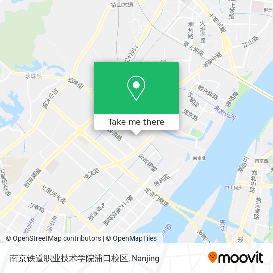 南京铁道职业技术学院浦口校区 map