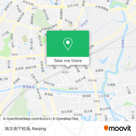南京南宁杭场 map