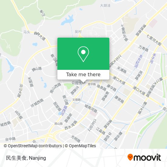 民生美食 map