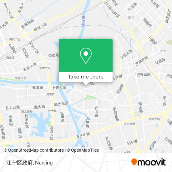 江宁区政府 map