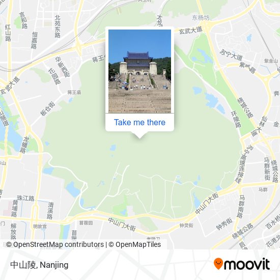 中山陵 map