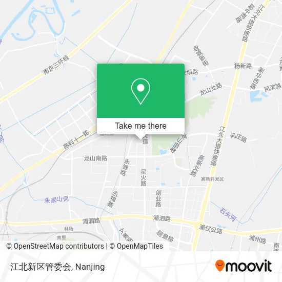 江北新区管委会 map