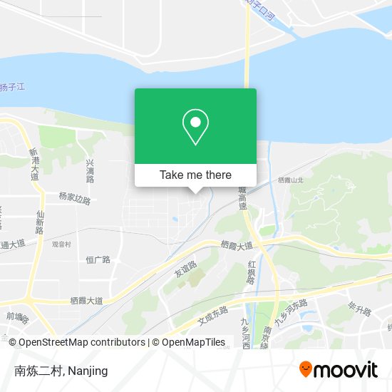南炼二村 map