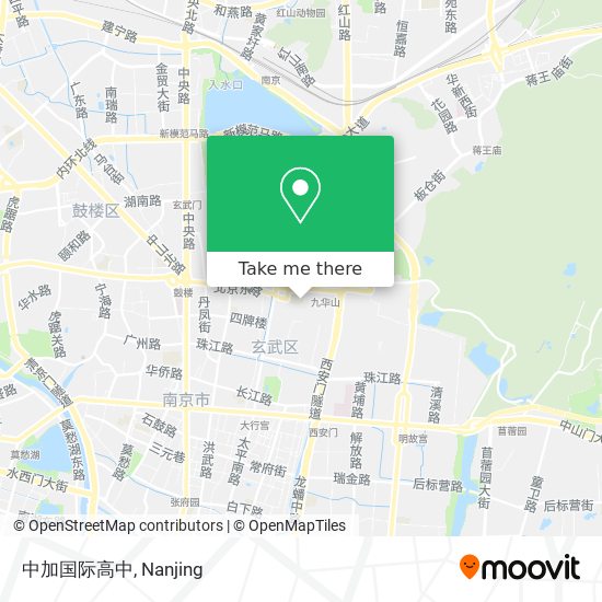 中加国际高中 map