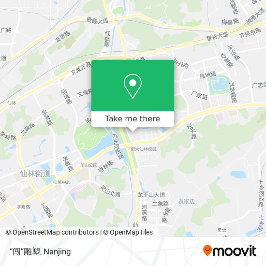 “闯”雕塑 map