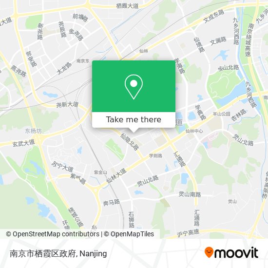 南京市栖霞区政府 map