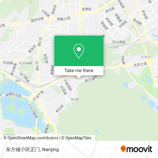 东方城小区正门 map