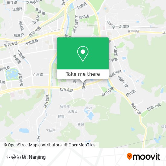亚朵酒店 map