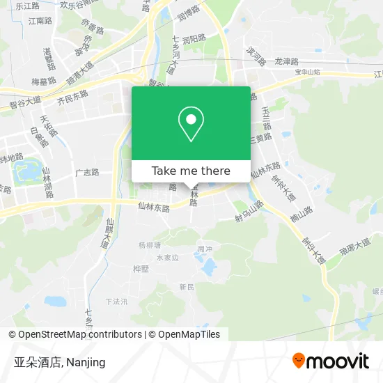 亚朵酒店 map