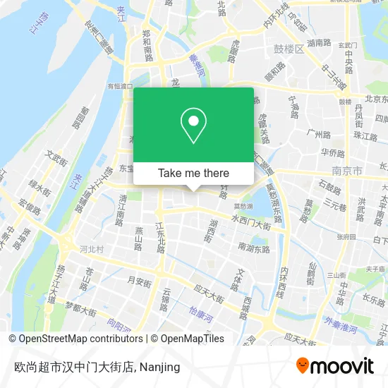 欧尚超市汉中门大街店 map