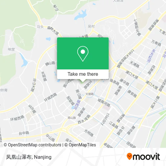 凤凰山瀑布 map