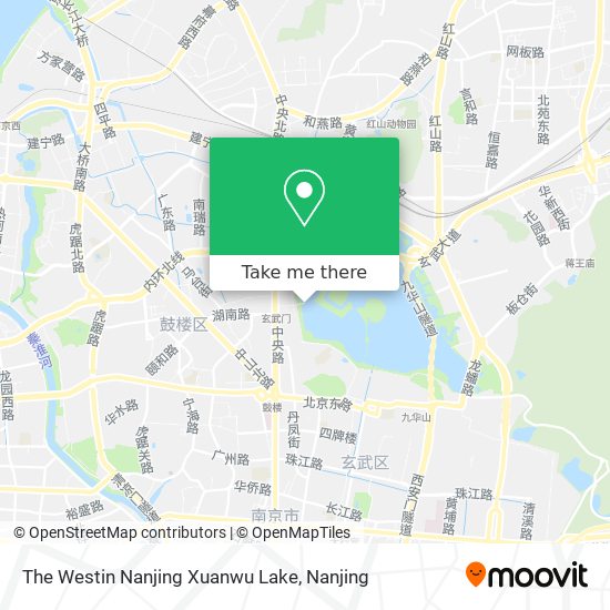 The Westin Nanjing Xuanwu Lake map