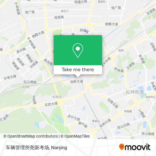 车辆管理所尧新考场 map