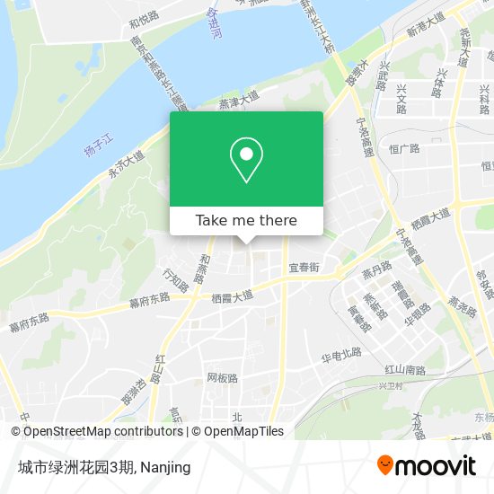 城市绿洲花园3期 map