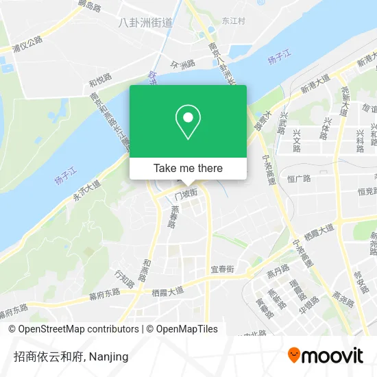 招商依云和府 map