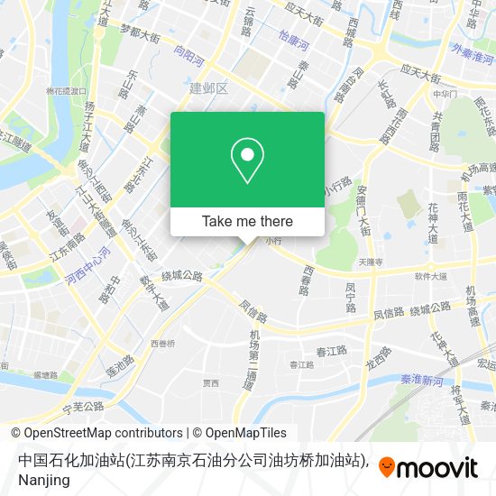中国石化加油站(江苏南京石油分公司油坊桥加油站) map