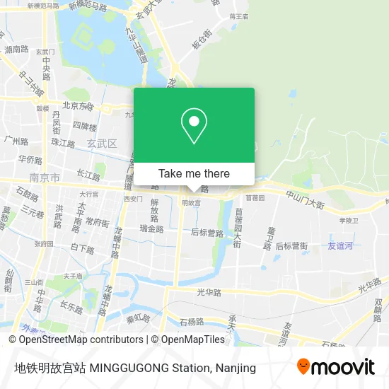 地铁明故宫站 MINGGUGONG Station map